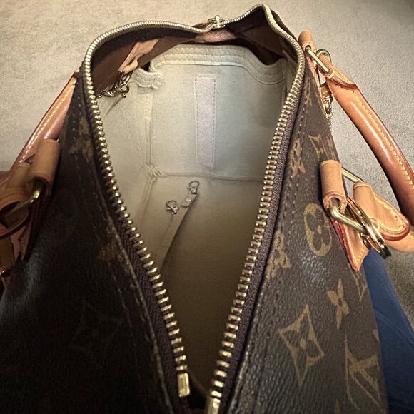 Felt Purse Organizer Insert - Handbag Tote Shaper, Fits Speedy 30 Beige - Picture 3 of 8